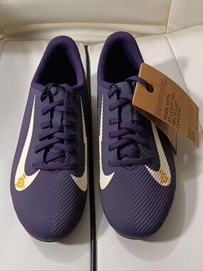 Nike Jr. Mercurial Vapor 16 Club KM MG Unisex Kids 2Y Soccer Shoes Purple Cleats